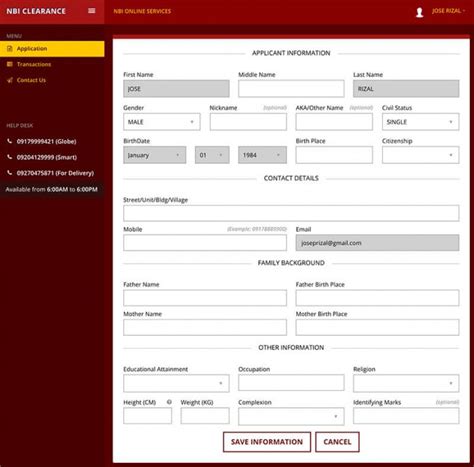 NBI Online Appointment .